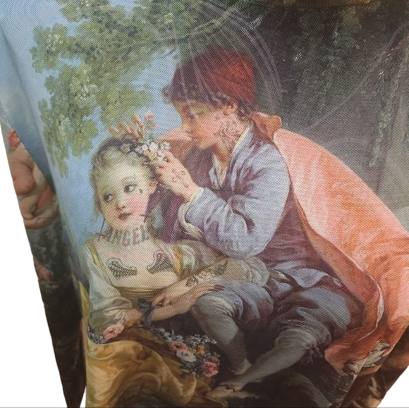 Dolls Kill Current Mood Da Vincis Demons Plus Size Mesh Top 3x Nwot - Picture 8 of 8